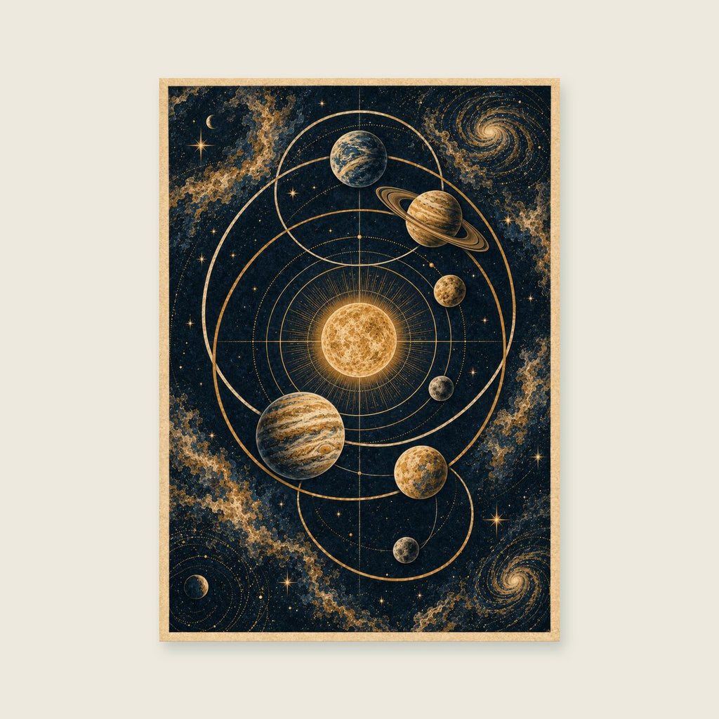 The Eclipse Diagram — Scientific-inspired graphic art home office art print