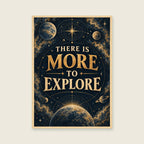 There Is More to Explore — Scientific-inspired graphic art home office art print