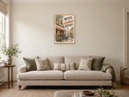 Notice the Ordinary Details — A2 artwork shown in a room with a natural wood frame; select a framed finish to include a frame