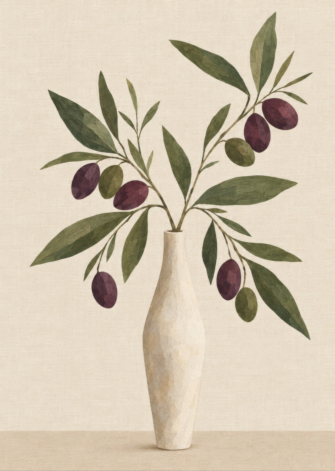 Magnolia in a Tall Vase — artwork detail