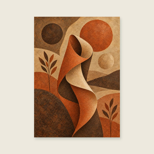 Clay Circles in Conversation Art Print