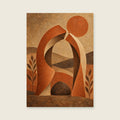 The Sand Arch — Textured abstract painting living room art print