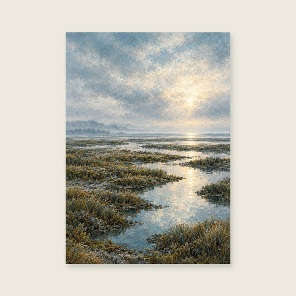 Clouds over the Marsh Art Print