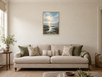 Find a Little Horizon at Home — A2 artwork shown in a room with a natural wood frame; select a framed finish to include a frame