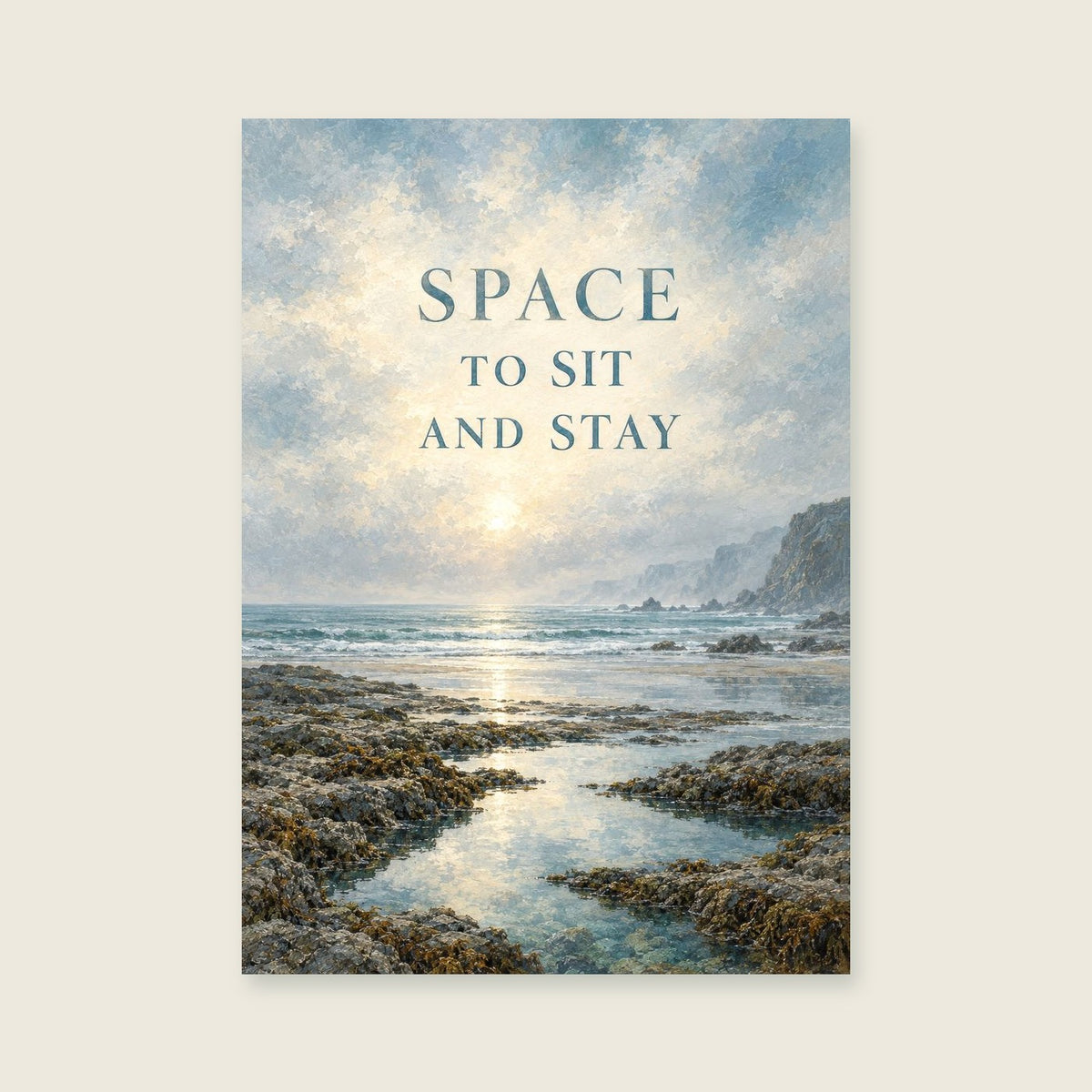 Space to Sit and Stay — Atmospheric landscape painting living room art print