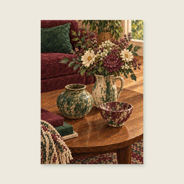 Three Pots at Dusk Art Print