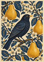 Blackbird in the Pear Tree — artwork detail