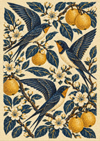 Swallows Across the Orchard — artwork detail