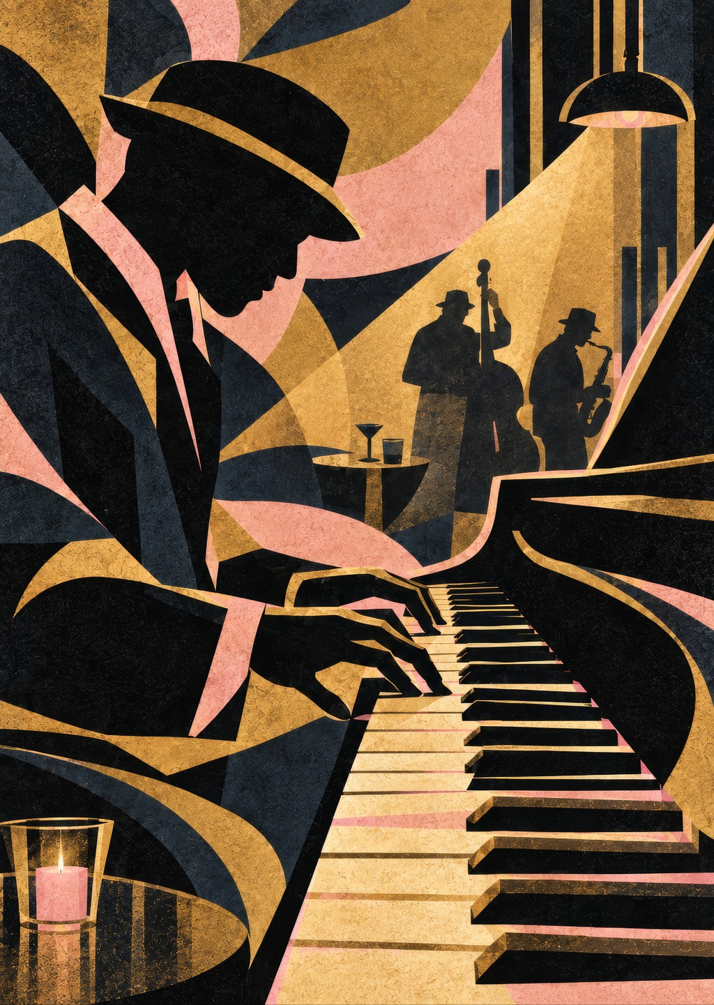 Piano at Last Light — artwork detail