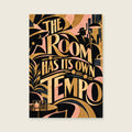 The Room Has Its Own Tempo — Abstract screenprint living room art print
