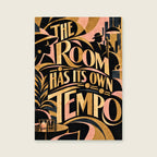 The Room Has Its Own Tempo — Abstract screenprint living room art print