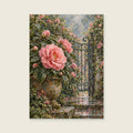 The Garden Gate Pot — Loose painterly botanical living room art print