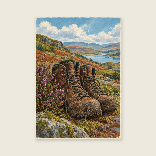 Boots by the Door Art Print