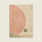 The Pale Arc — Minimal textured abstract bedroom art print