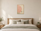The Pale Arc — A2 artwork shown in a room with a natural wood frame; select a framed finish to include a frame