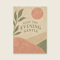 Keep the Evening Gentle — Minimal textured abstract bedroom art print