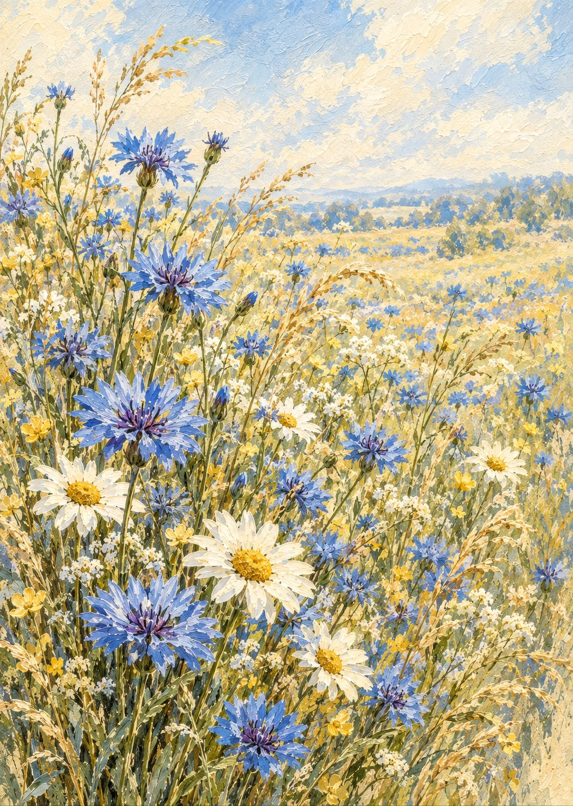 The Blue Meadow Edge — artwork detail