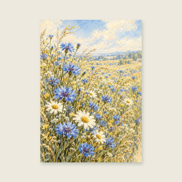 The Blue Meadow Edge Art Print