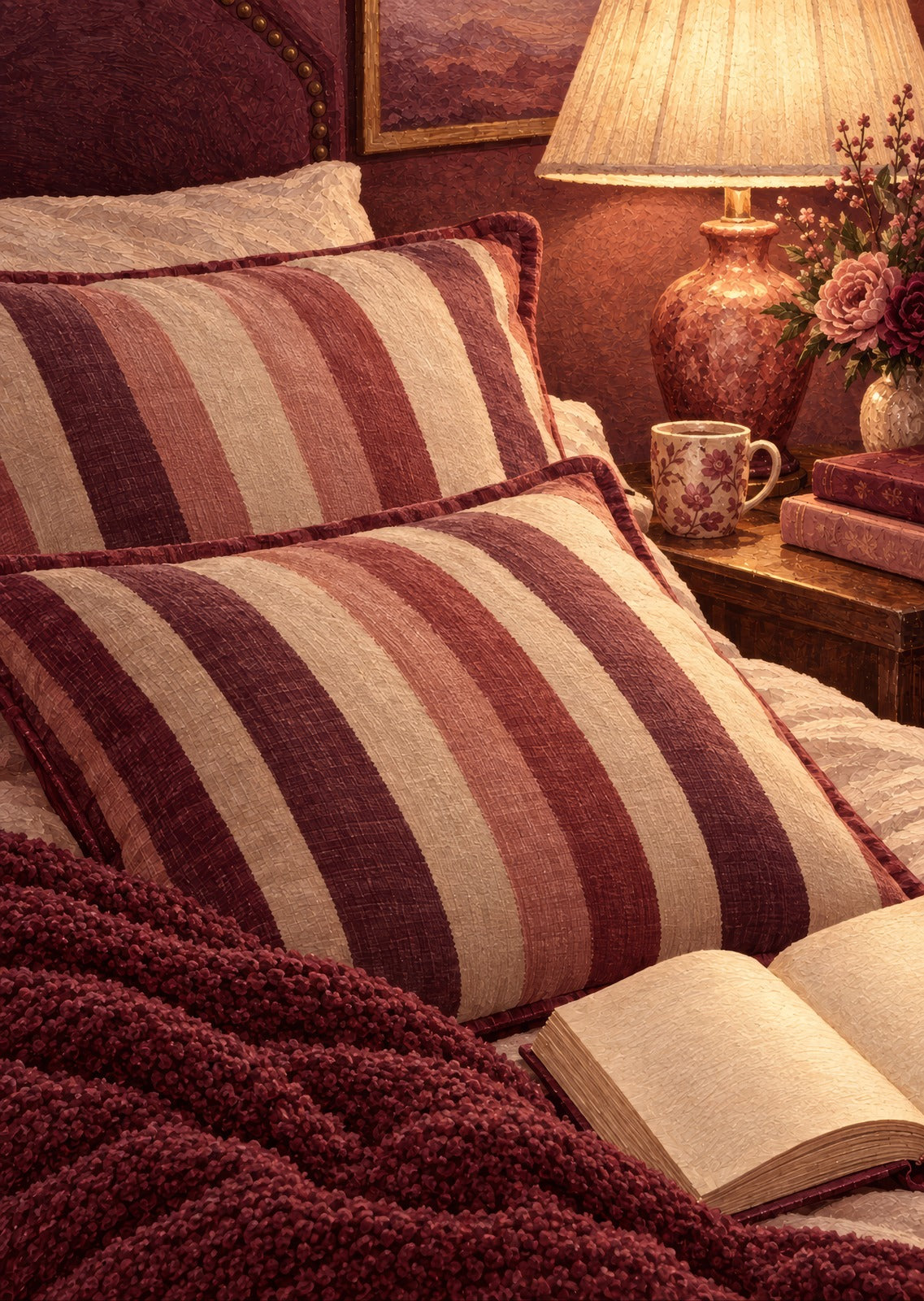 The Striped Pillow Study — artwork detail