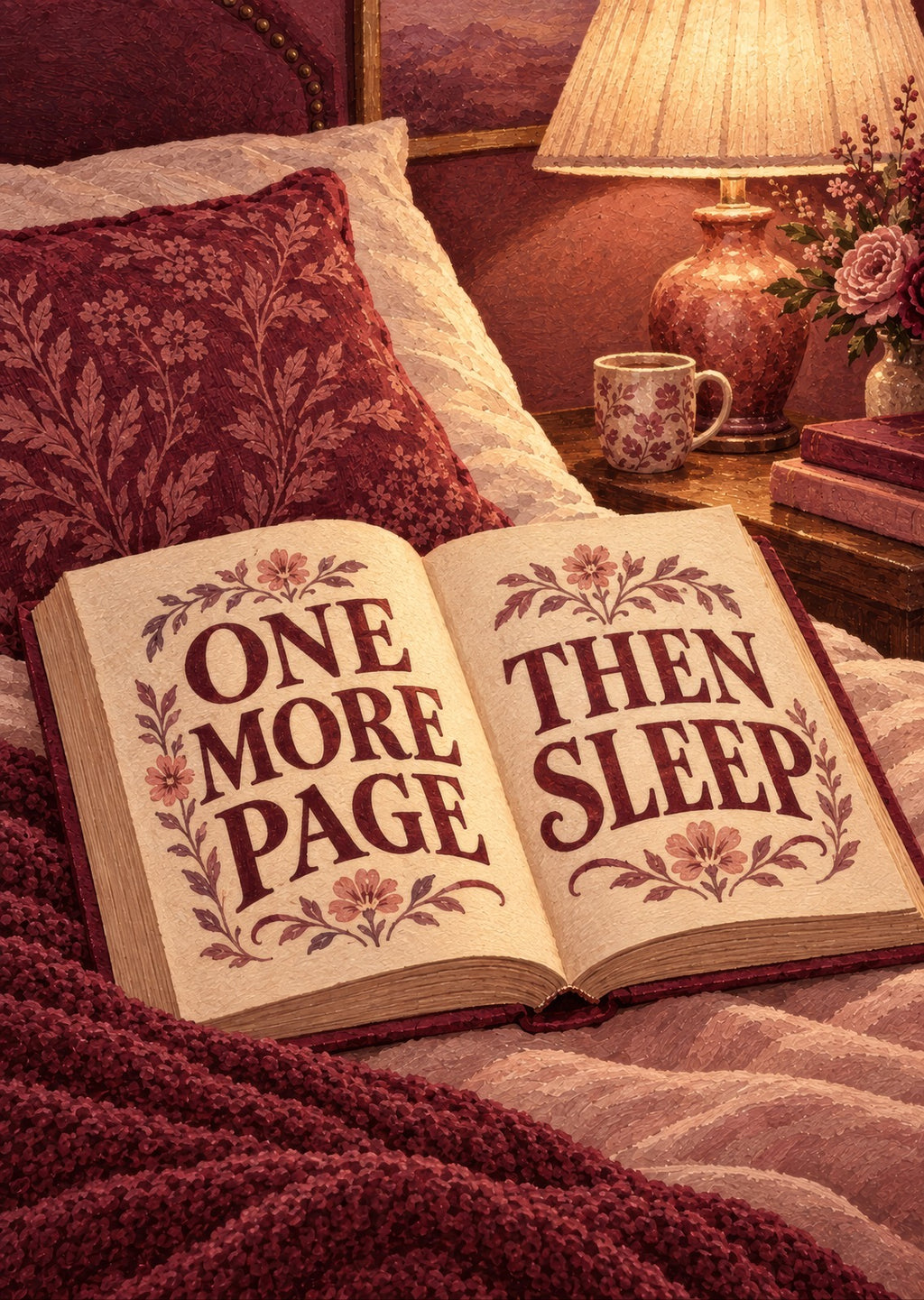 One More Page Then Sleep — artwork detail