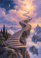 Stairway into the Clouds — artwork detail