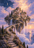 The Floating Garden Island — artwork detail
