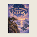 The Night Has Space for Dreams — Surreal painterly landscape bedroom art print