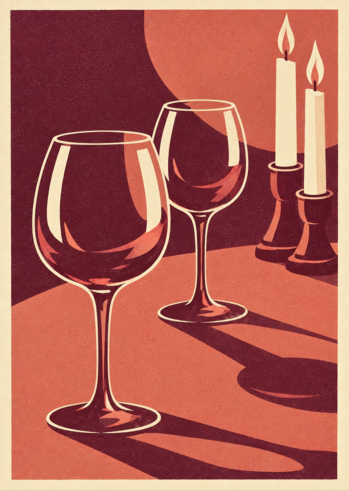 Two Glasses After Supper — artwork detail