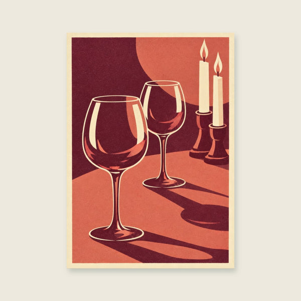 Two Glasses After Supper Art Print