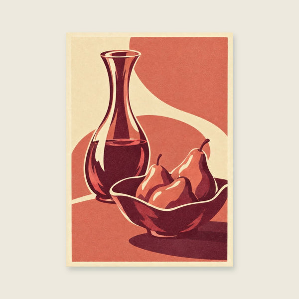 The Carafe and Pears Art Print