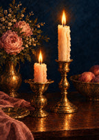 The Brass Candle Pair — artwork detail