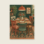 The House Table — Bespoke typographic illustration dining room art print