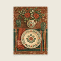 A Place Setting with Flowers — Bespoke typographic illustration dining room art print