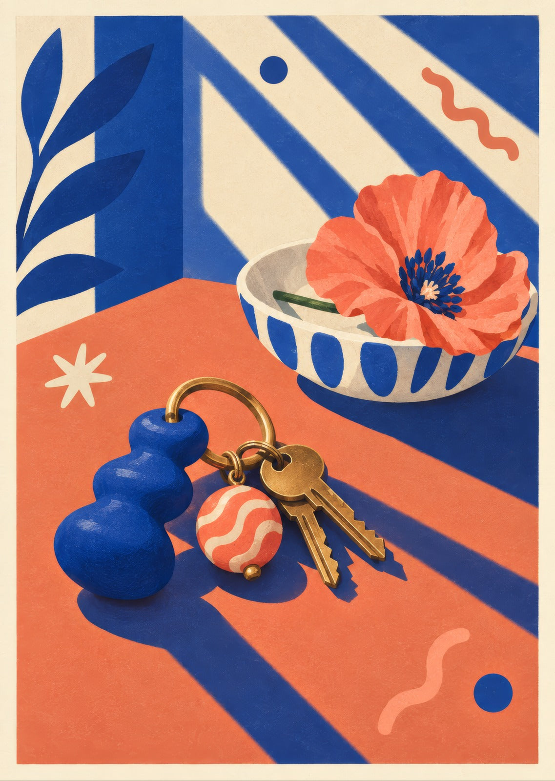 Keys and a Flower — artwork detail