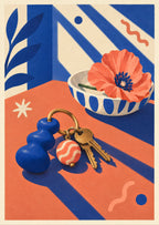 Keys and a Flower — artwork detail