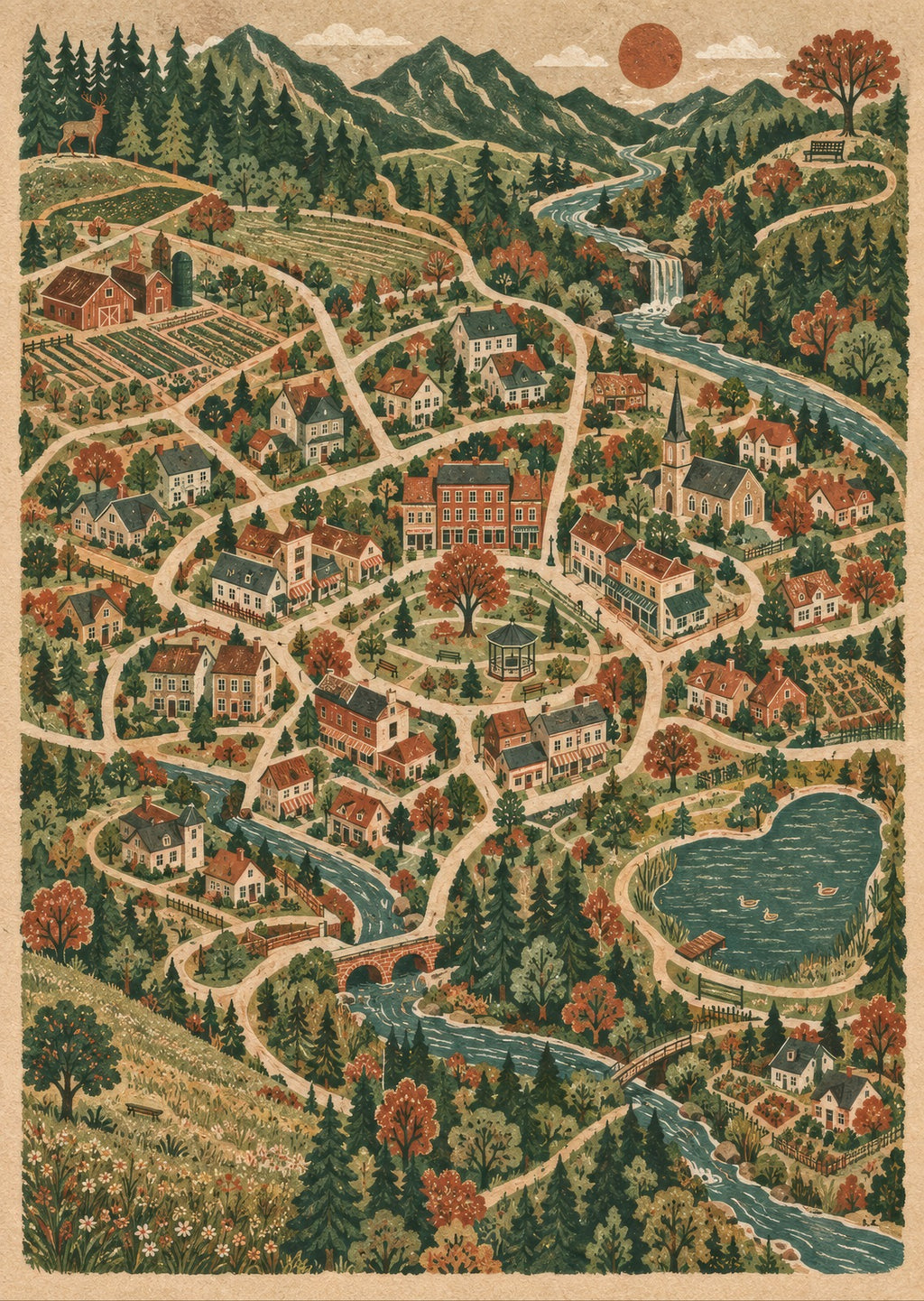 Routes Around Home — artwork detail