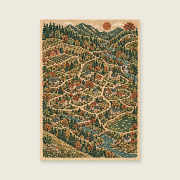 The Meeting of Three Paths Art Print