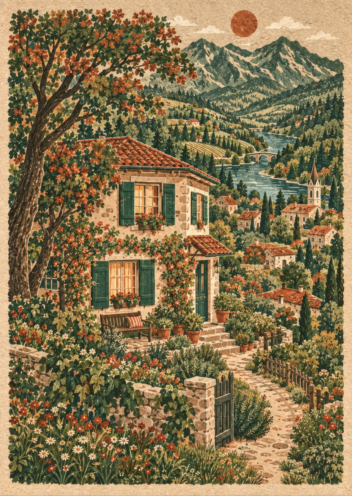 The House on the Corner — artwork detail