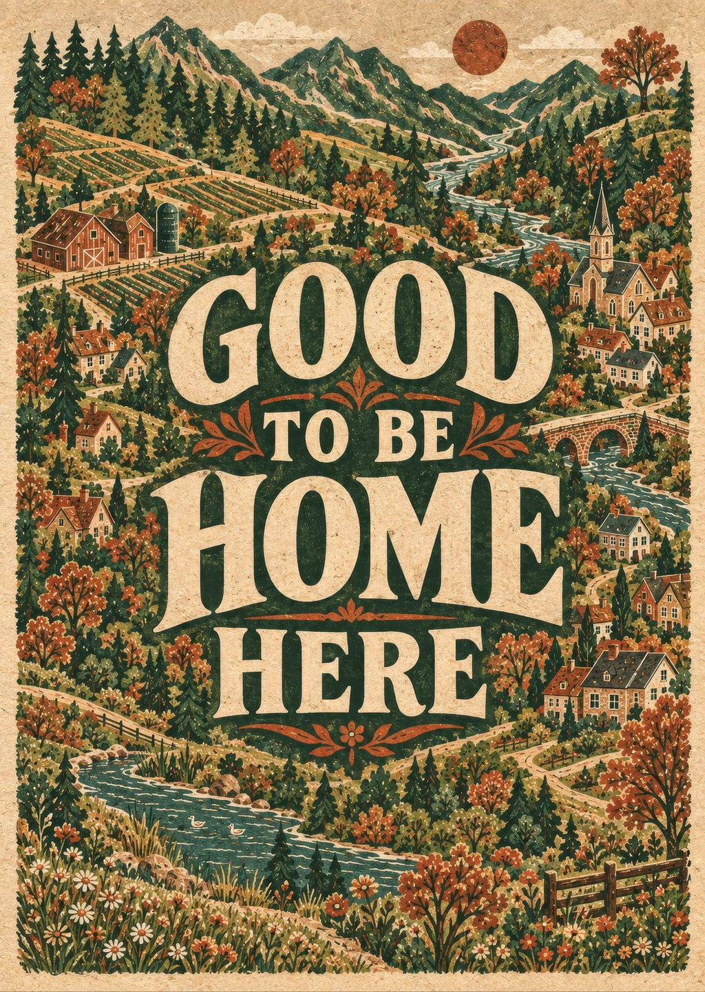 Good to Be Home Here — artwork detail
