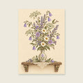 The Little Welcome Vase — Decorative folk floral hallway art print