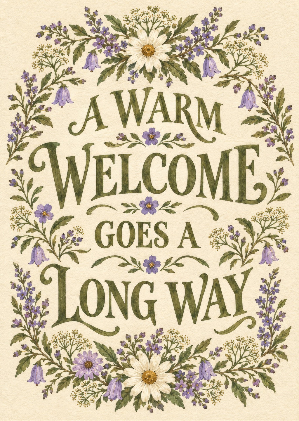 A Warm Welcome Goes a Long Way — artwork detail
