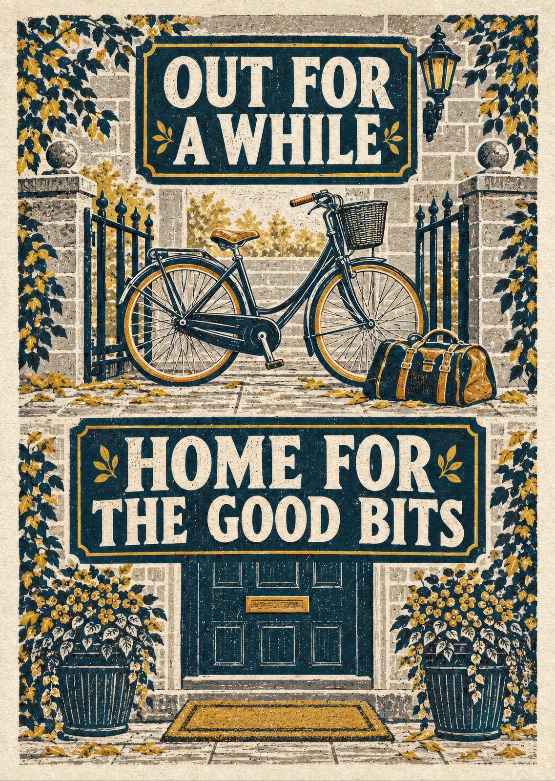 Out for a While Home for the Good Bits — artwork detail
