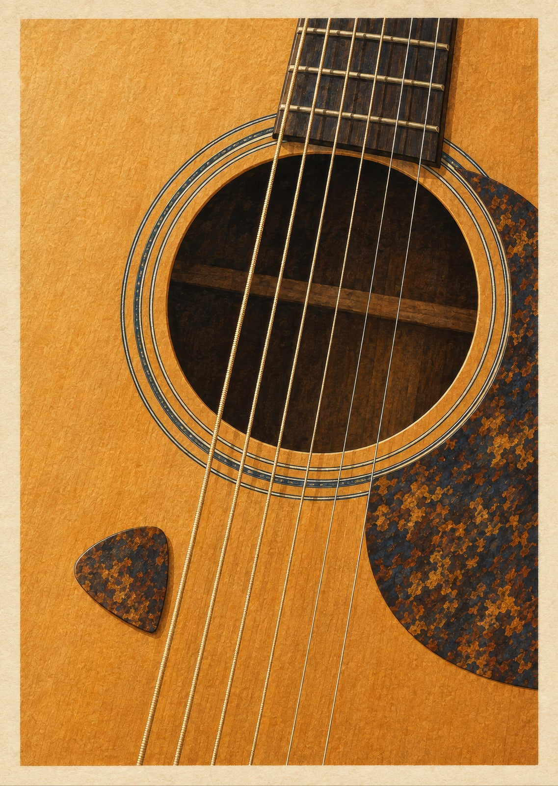 Pick and Soundhole — artwork detail