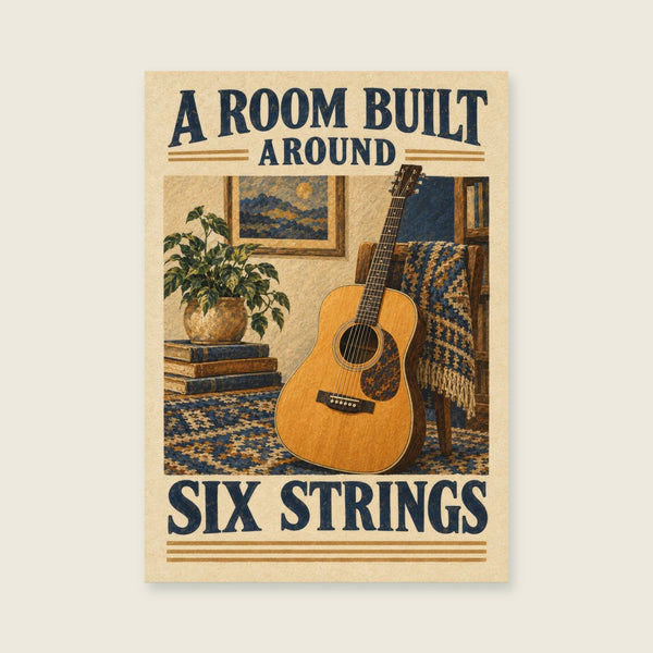 A Room Built Around Six Strings Art Print