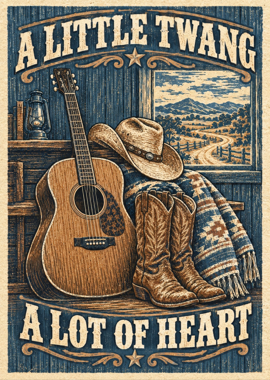 A Little Twang a Lot of Heart — artwork detail