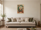 A Side for Every Mood — A2 artwork shown in a room with a natural wood frame; select a framed finish to include a frame