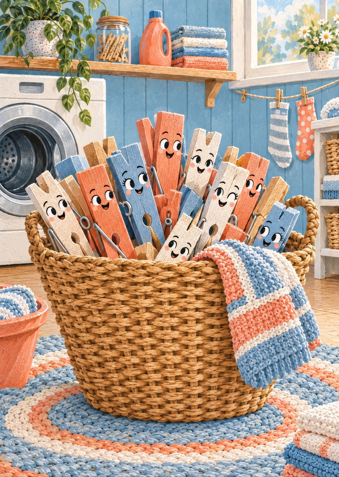 The Peg Basket — artwork detail