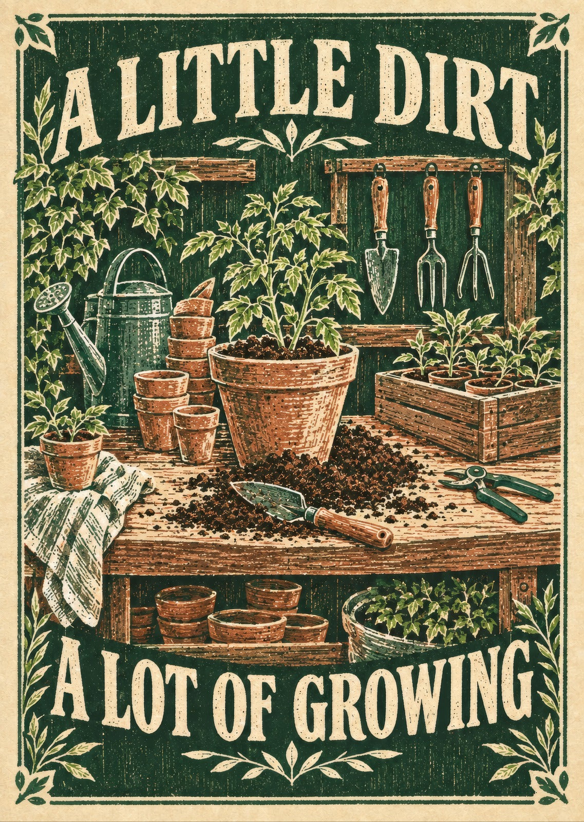 A Little Dirt a Lot of Growing — artwork detail