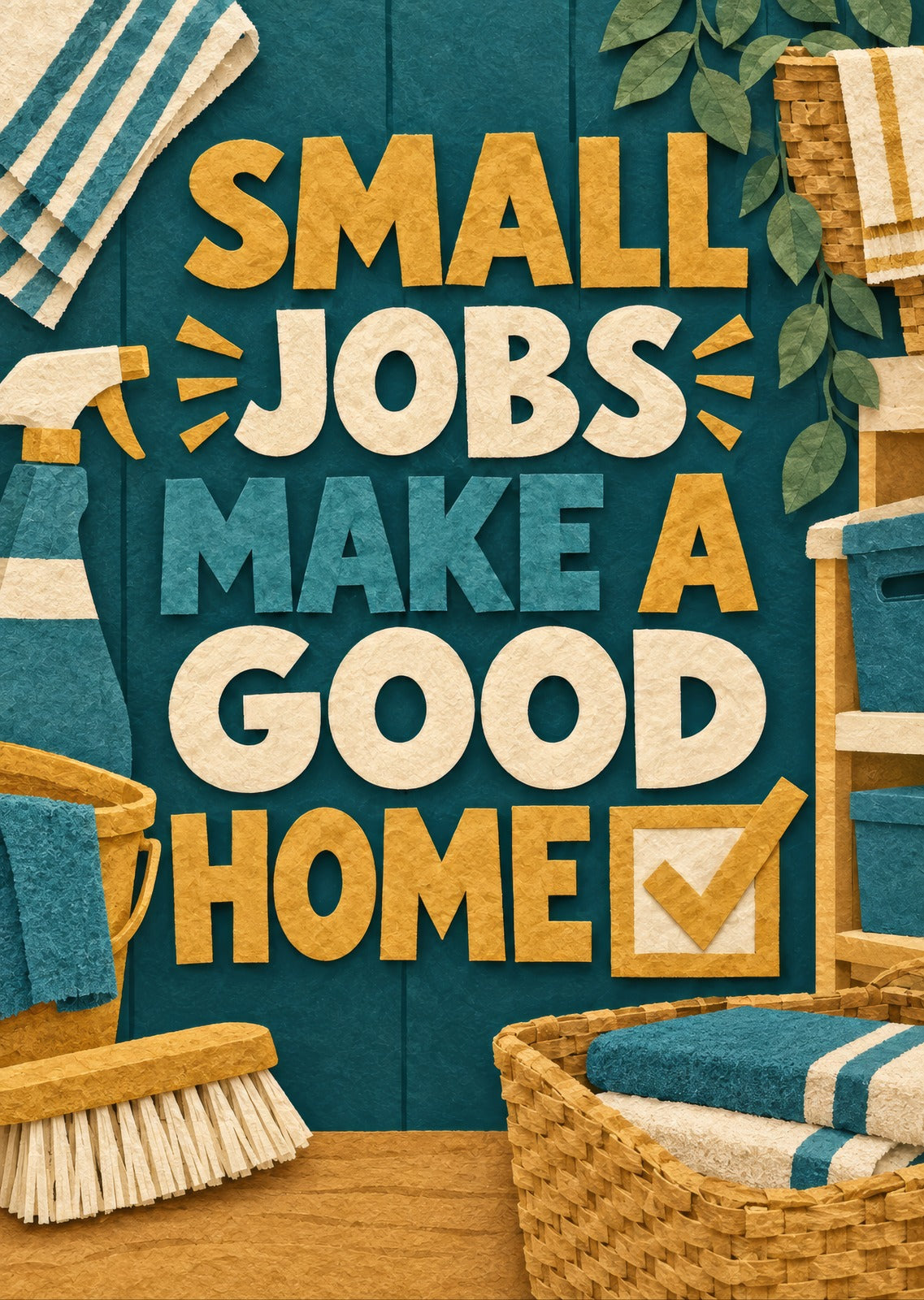 Small Jobs Make a Good Home — artwork detail