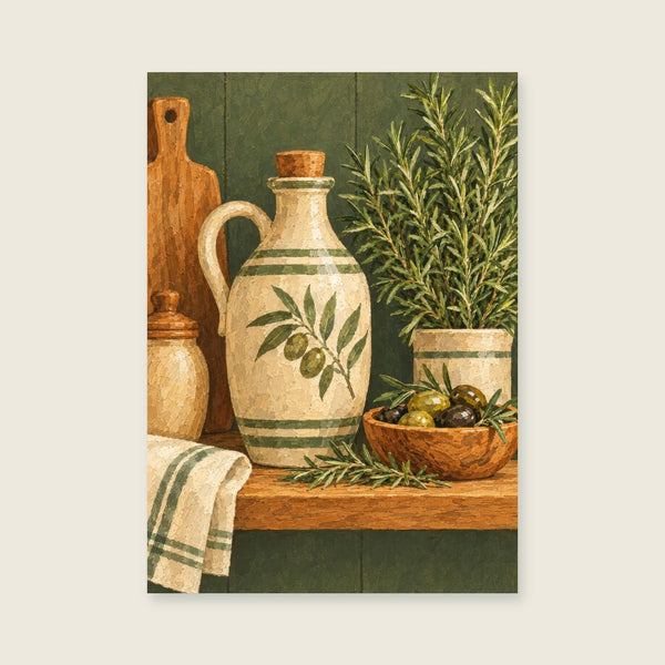 Ceramic oil jug Art Print